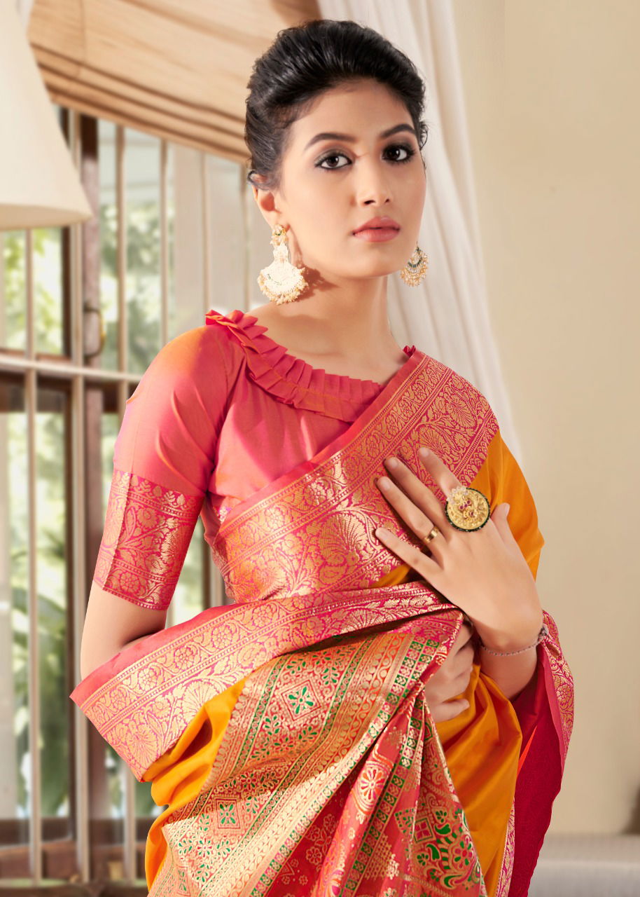 Rajyog Ashton Heavy Function Wear Weaving Silk Fancy Designer Latest Saree Collection